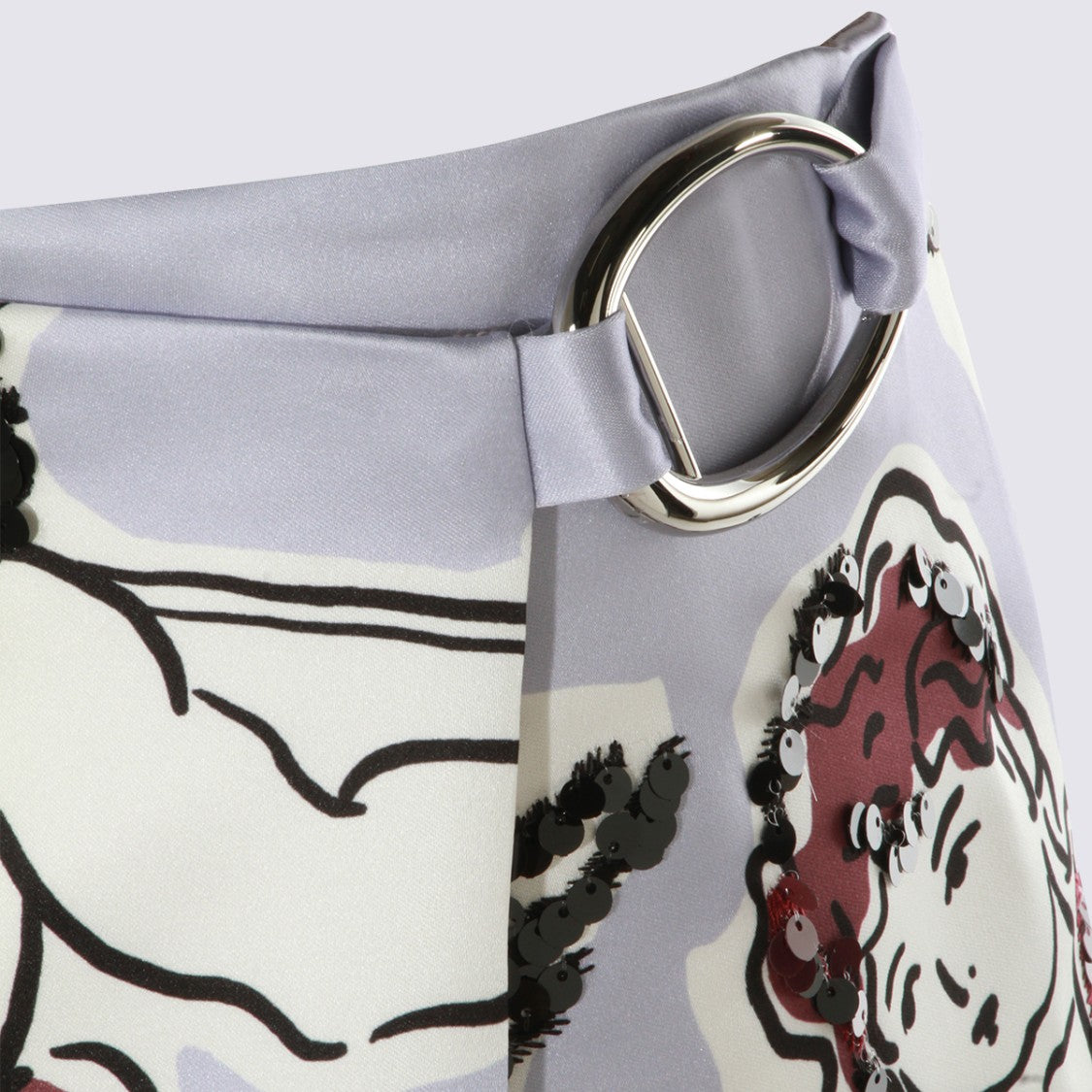 Tory Burch Light Lavender Skirt With Cherub Print