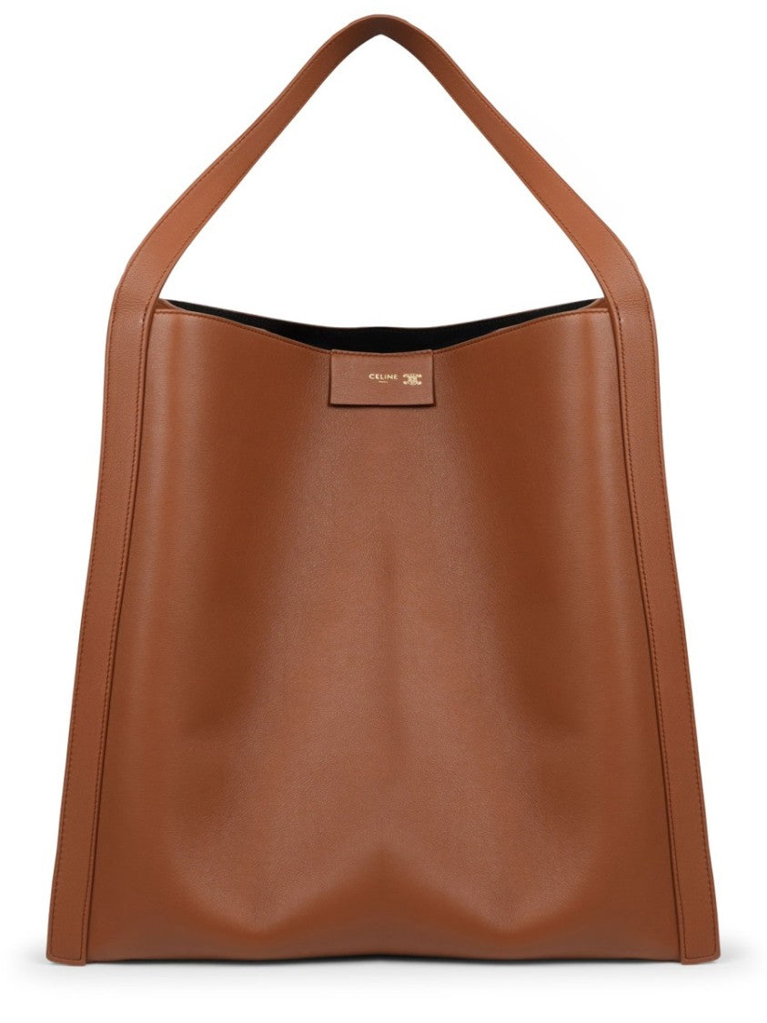 Celine Medium Structured Tote With Polished Finish