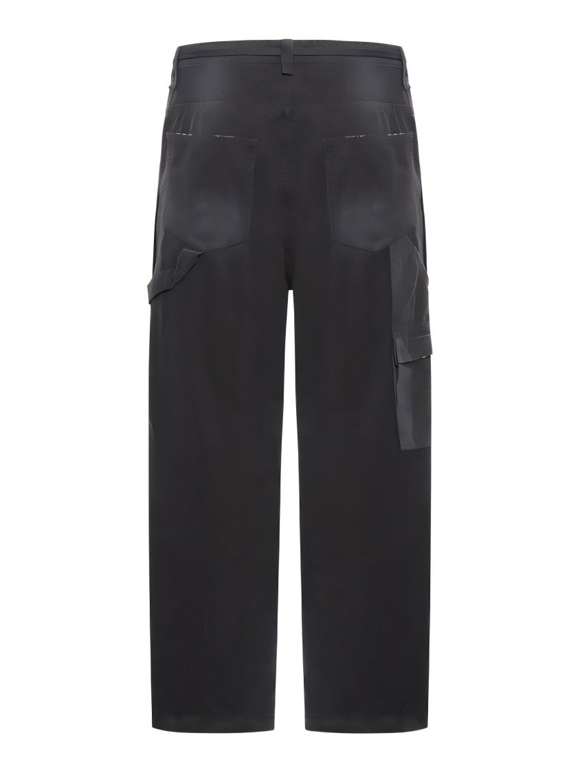 Balenciaga Relaxed-Fit Black Straight Pants With High Waist And Wide Legs