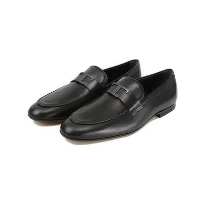 Tod's Smooth-Finish Leather Loafers With Subtle Strap Detail