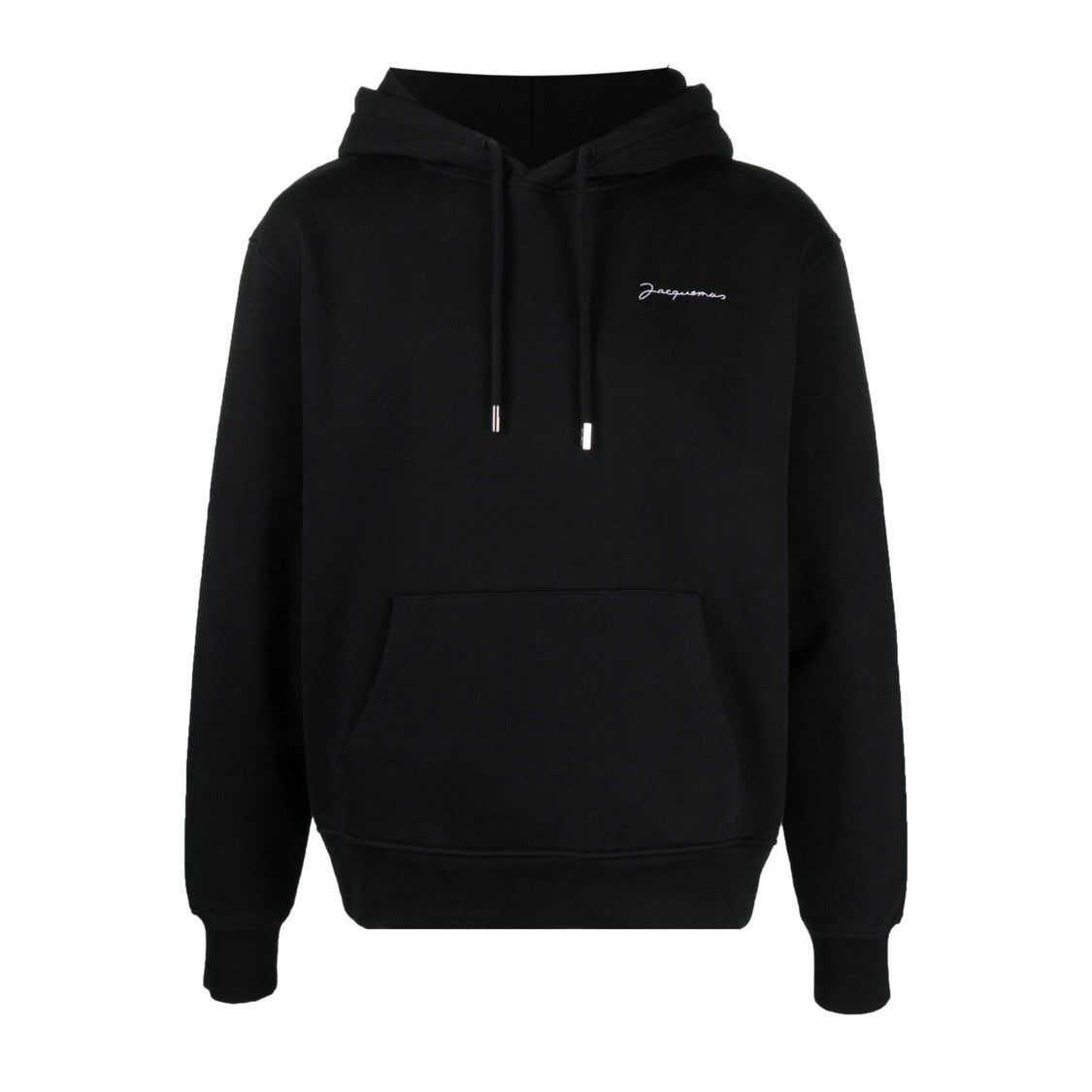 Jacquemus Hooded Black Sweatshirt With Front Pocket