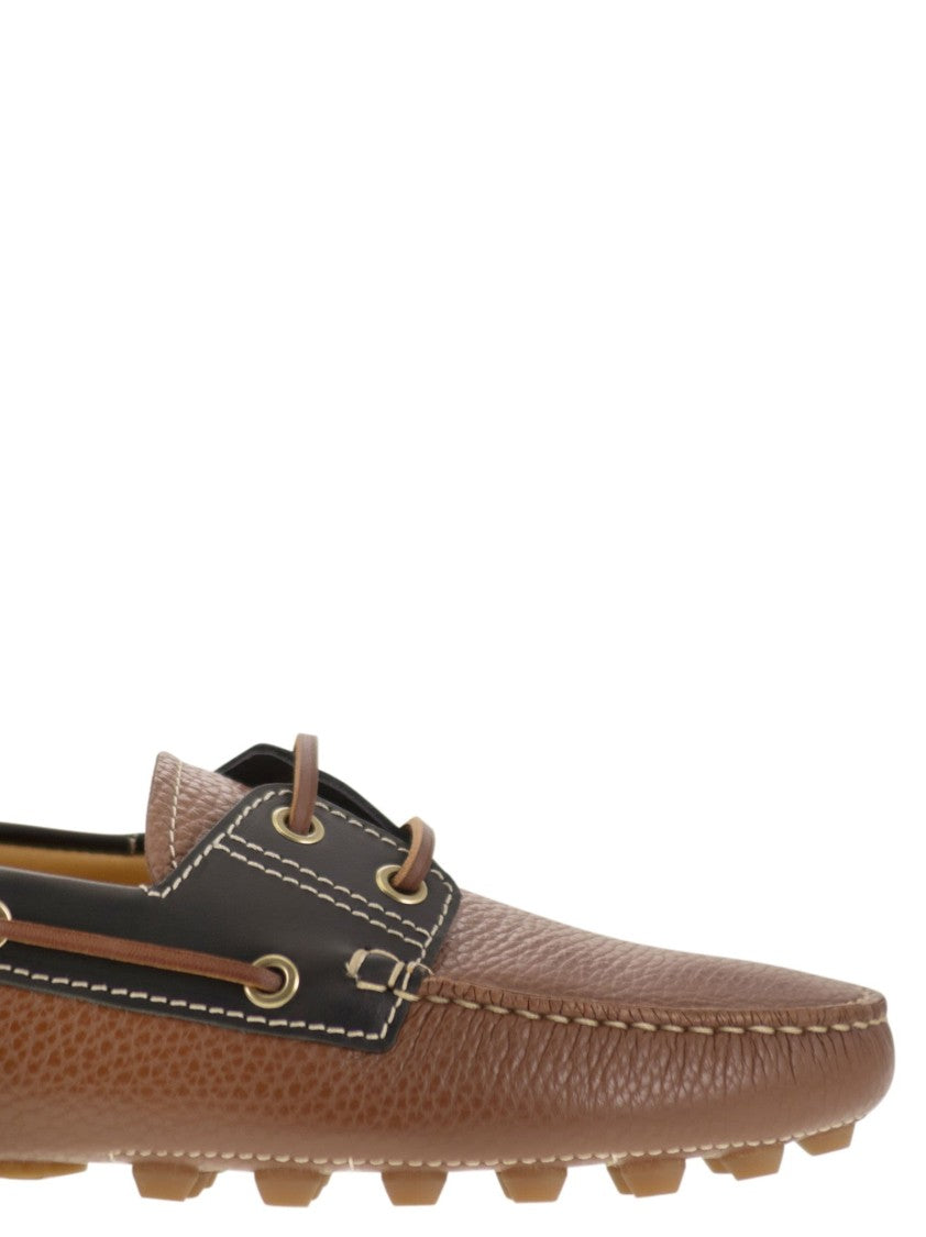 Tod's Leather Boat Bubble Grommet