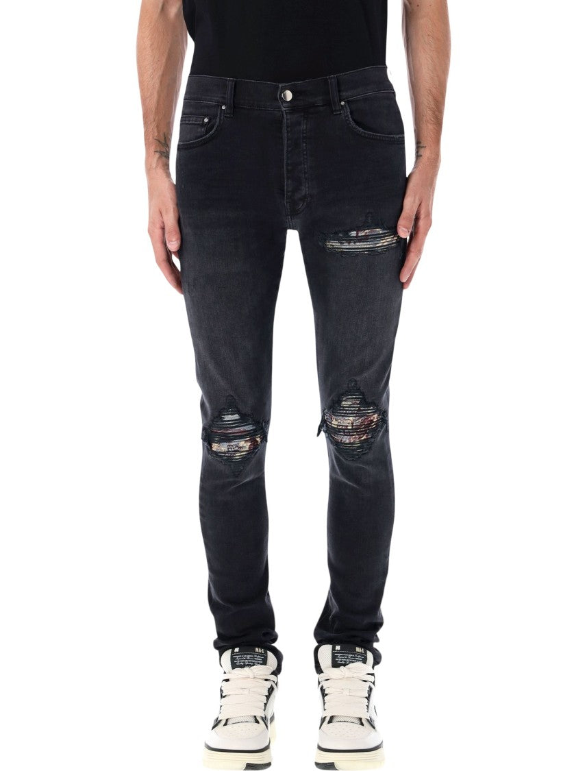 Amiri Black Crane Mx1 Skinny Jeans
