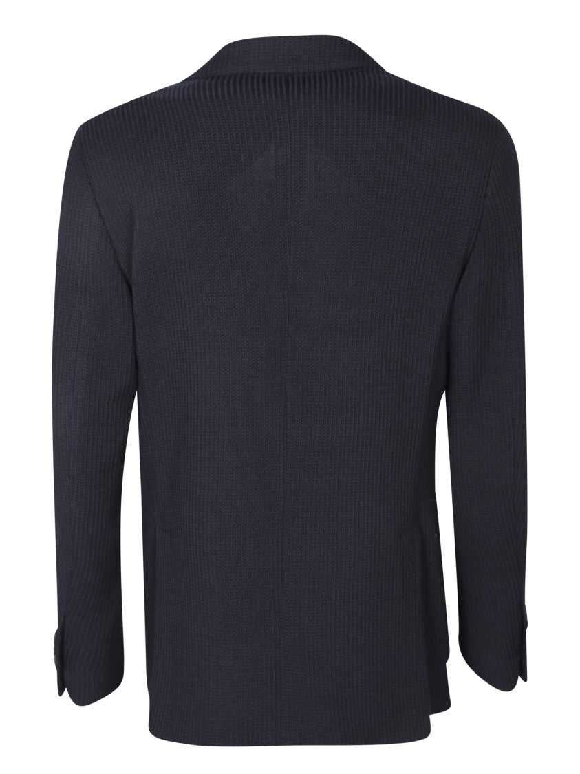 Lardini Wool-Cotton Blend Blazer With Tailoring And Versatile Style