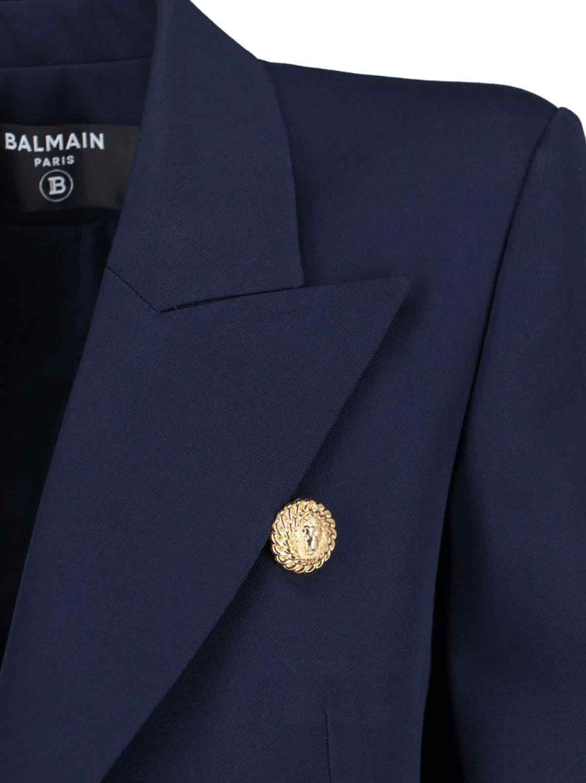 Balmain Double-Breasted Blazer – Blue