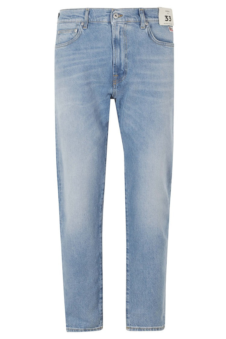Roy Roger's Blue Dapper Five-Pocket Relaxed Taper Cotton-Blend Jeans