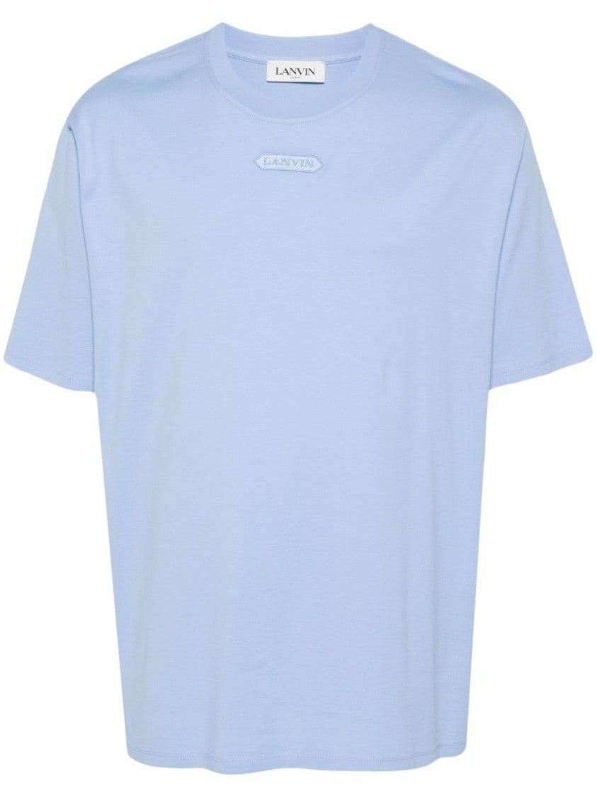 Lanvin Cornflower Blue Cotton Jersey T-Shirt