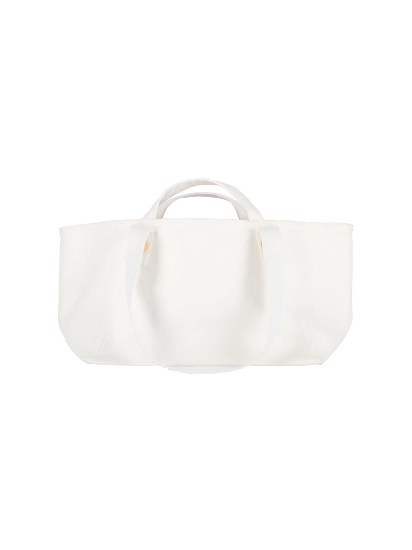 Patou "Tropicalia" Large Trapeze Tote Bag - White