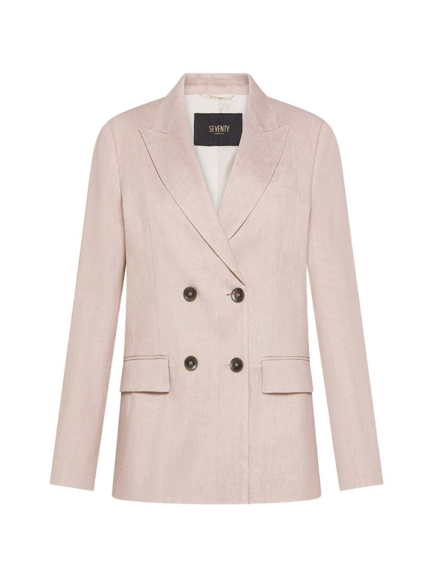 Seventy Pink Tailored Double Breasted Blazer