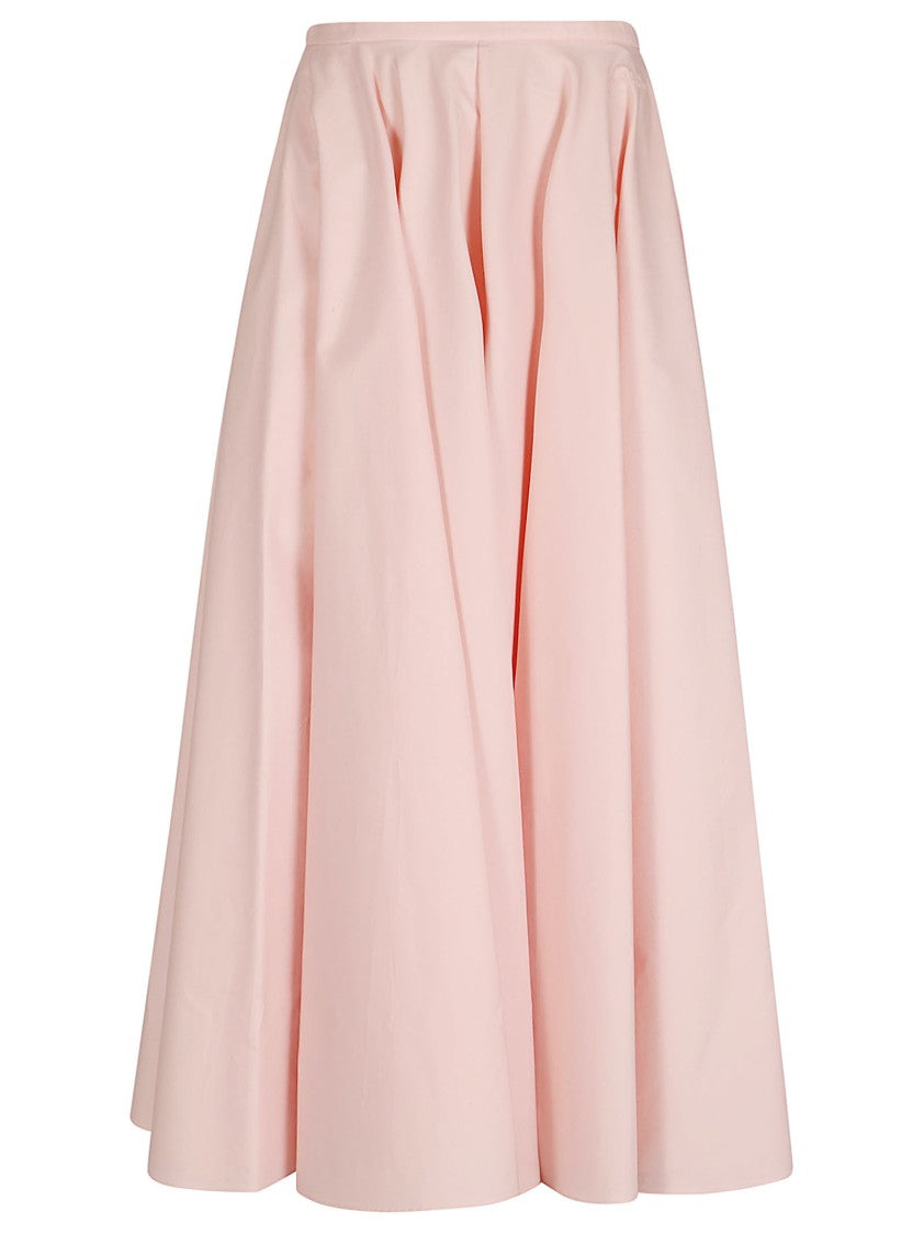 Givenchy Voluminous Flared Midi Skirt With Concealed Zipper