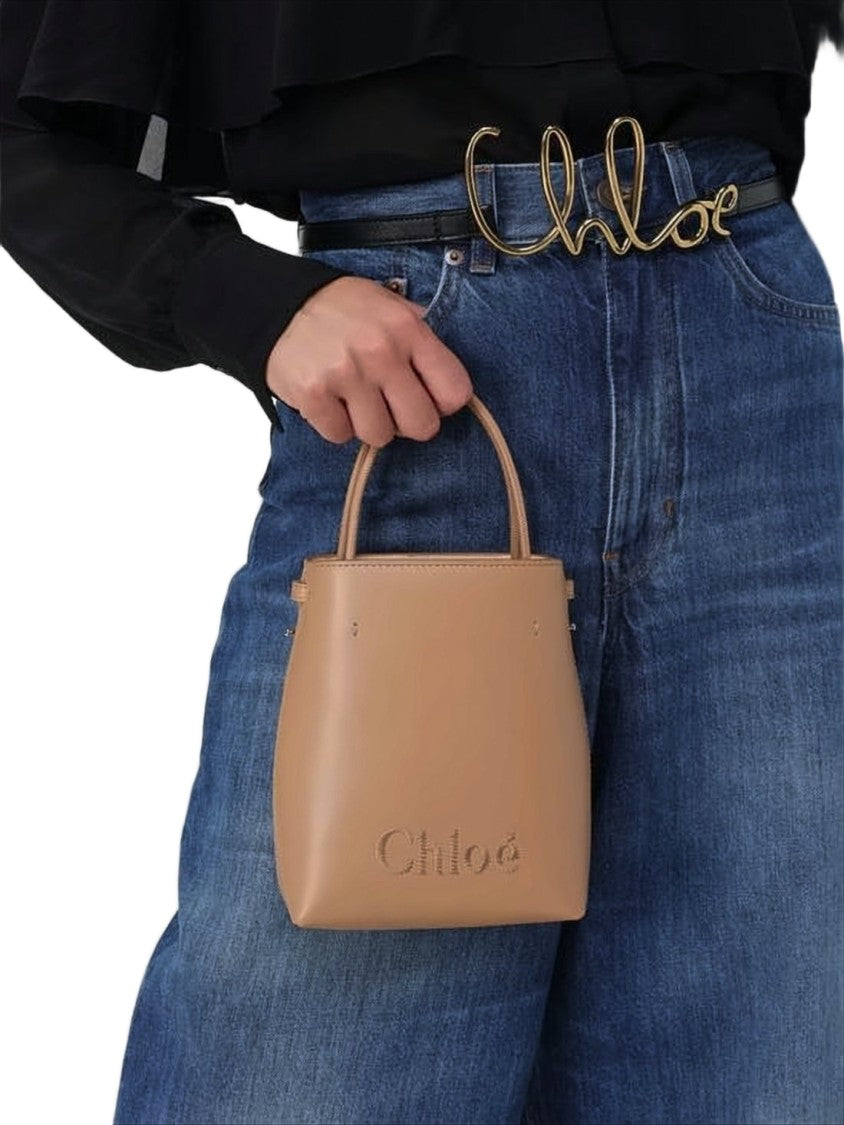 Chloé Structured Calf Leather Chloé Shoulder Bag
