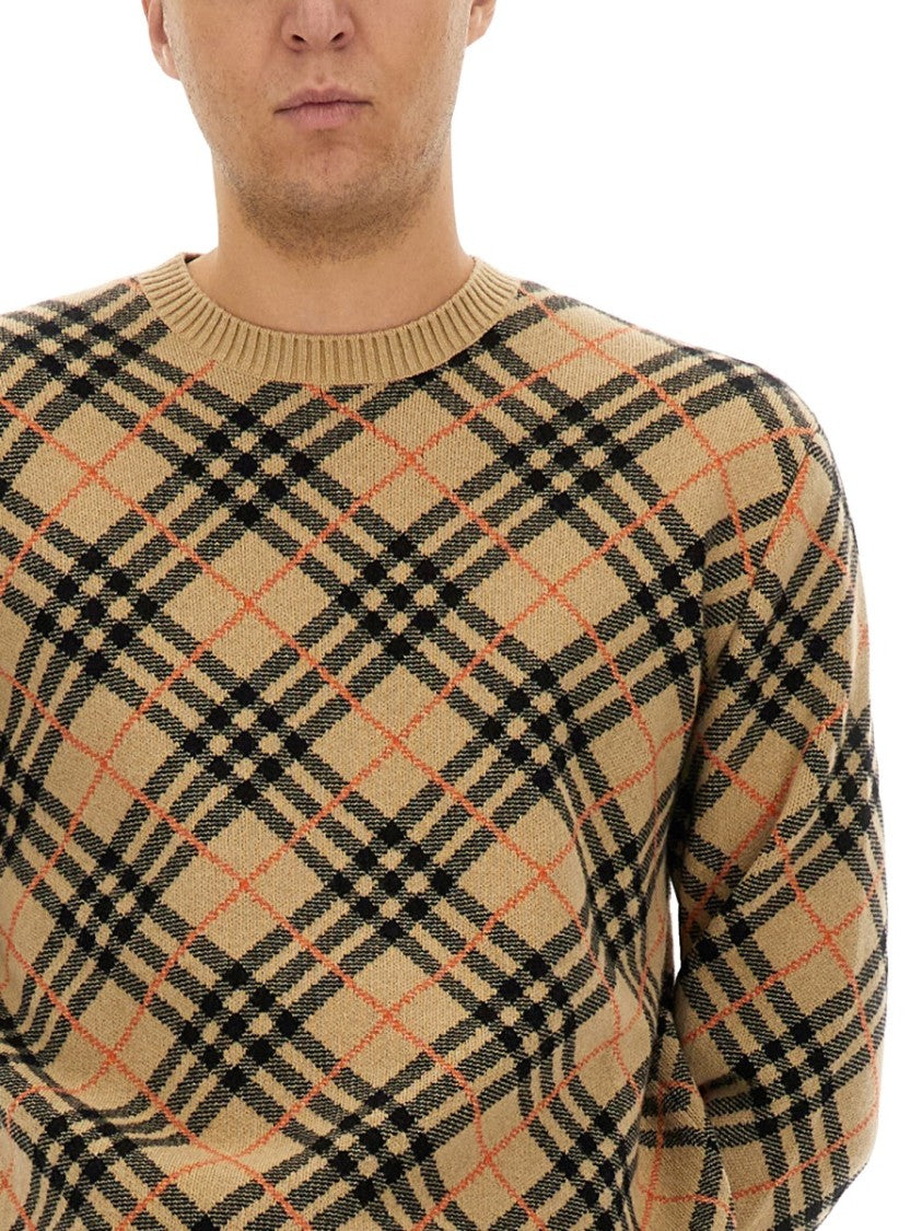 Burberry Cashmere Check Sweater