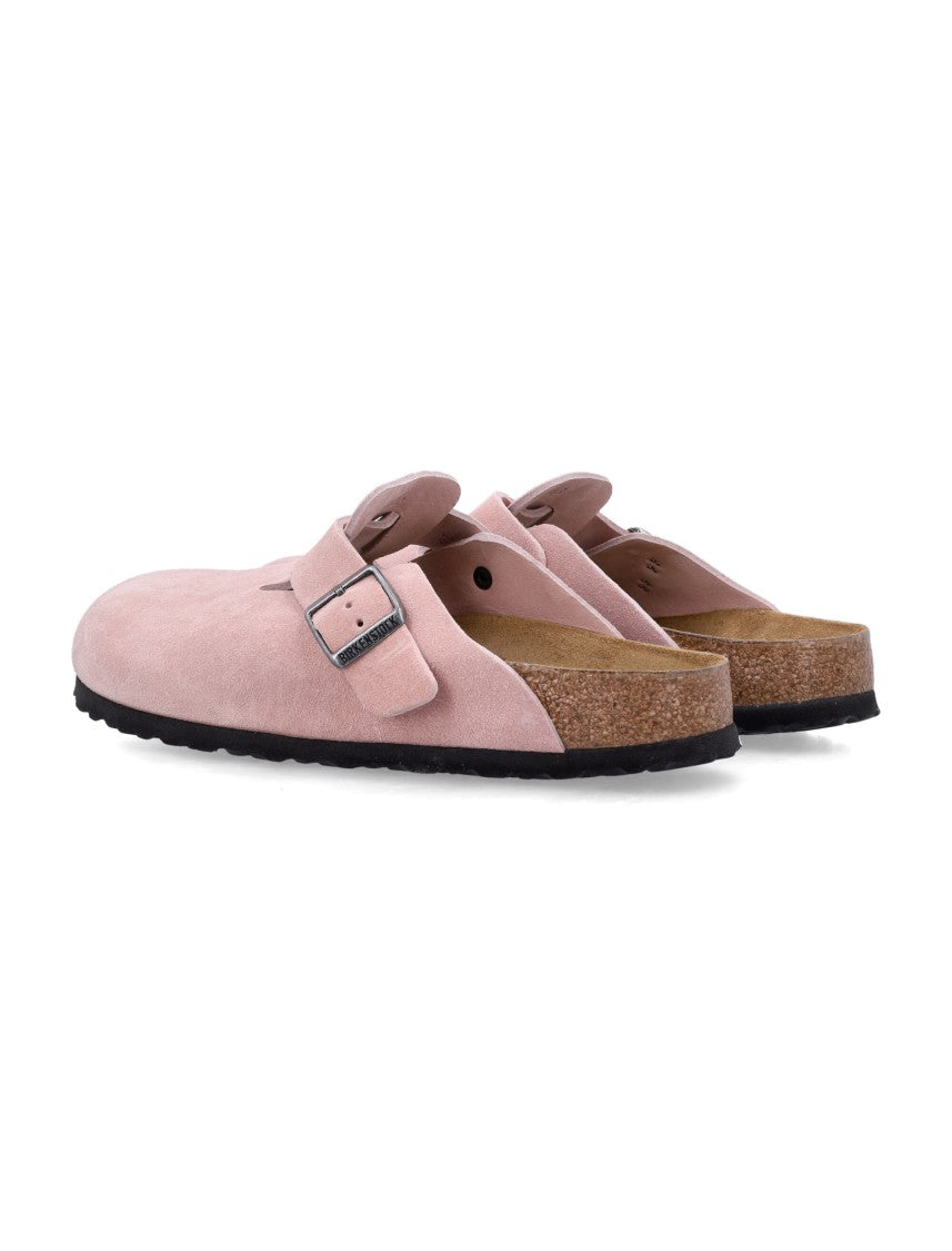 Birkenstock Boston Pink Suede Clog
