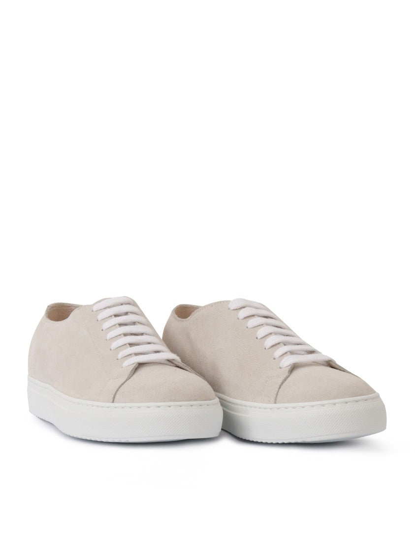 Doucal's Suede Sneakers With Clean White Sole