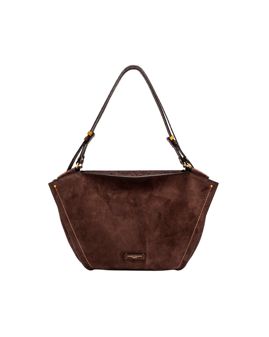 Gianni Chiarini Moka Bloom Suede Tulip Bag