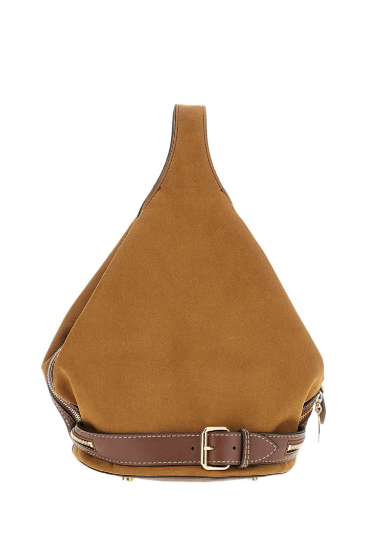 Stella Mccartney Light Brown Vegan Suede Appaloosa Bucket Bag