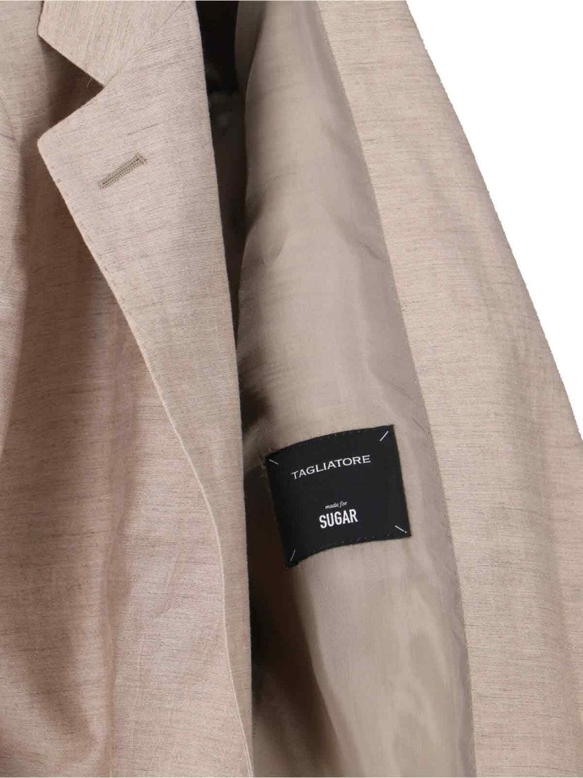 Tagliatore Adrianne Single-Breasted Suit – Beige