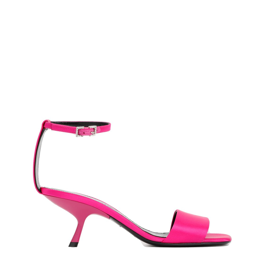 Sergio Rossi Magenta Satin Sandals