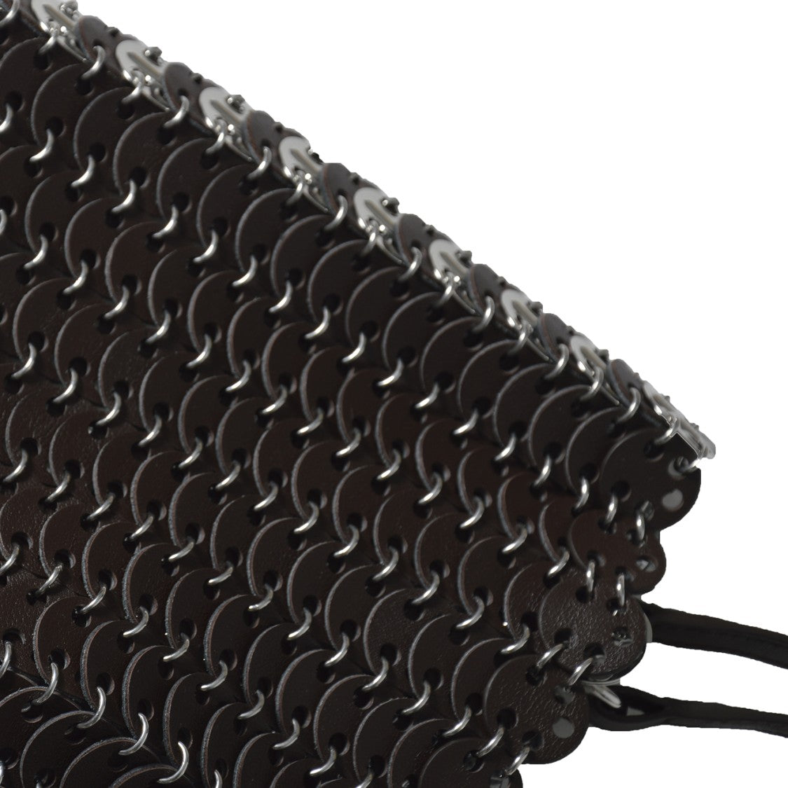 Rabanne Rectangular Handbag With Interlinked Leather Design