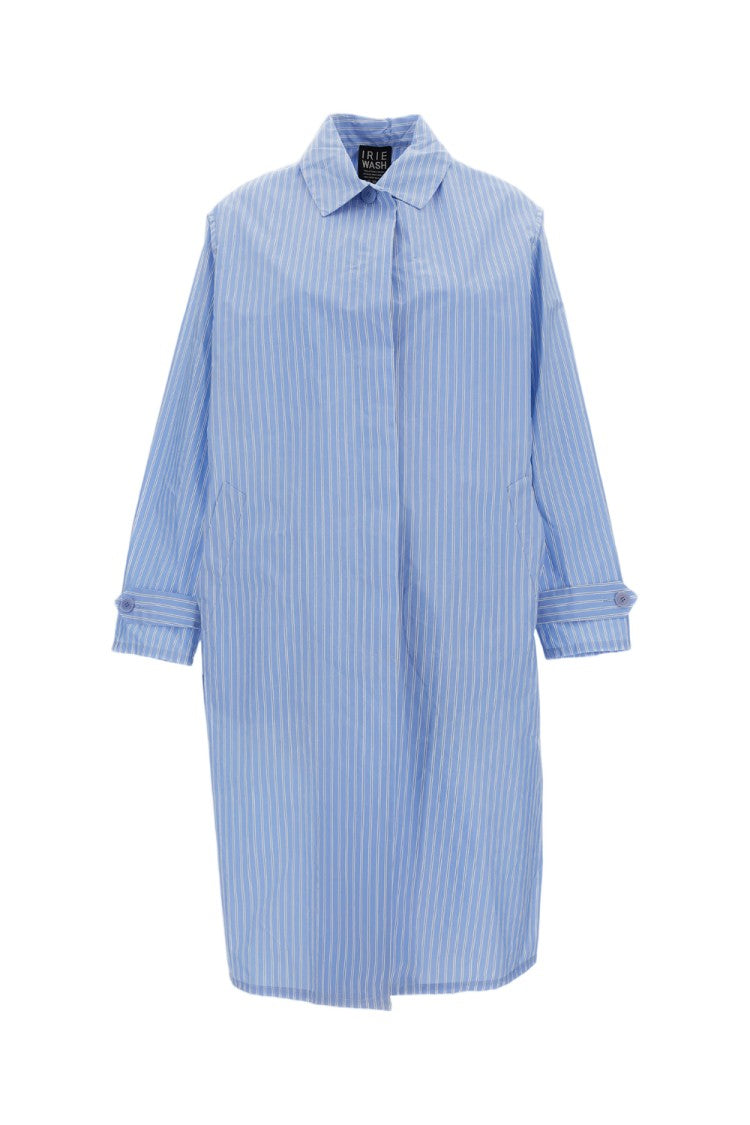 Irie' Structured Clear Blue Coat With Minimalist Aesthetic