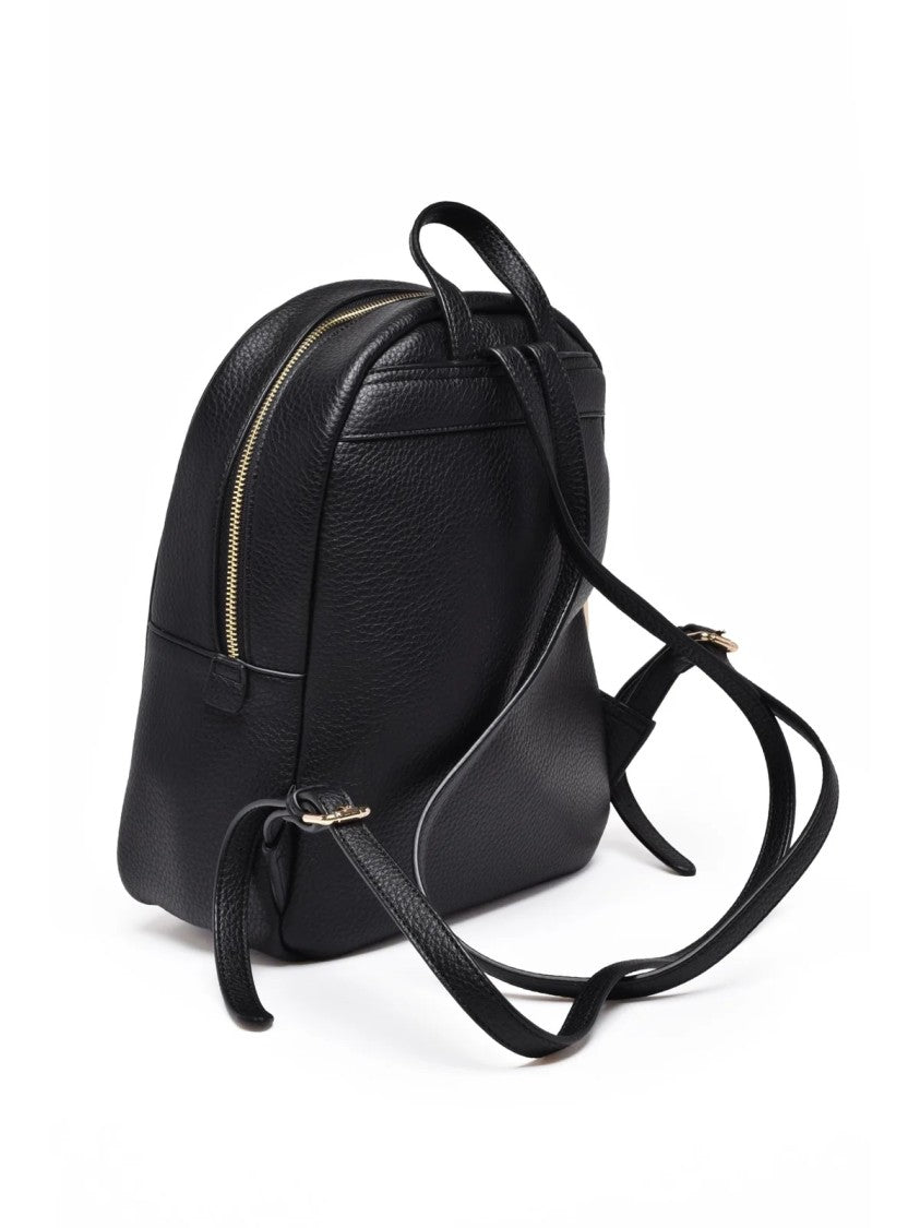 Ermanno Firenze Textured Synthetic Backpack With Gold-Tone Hardware