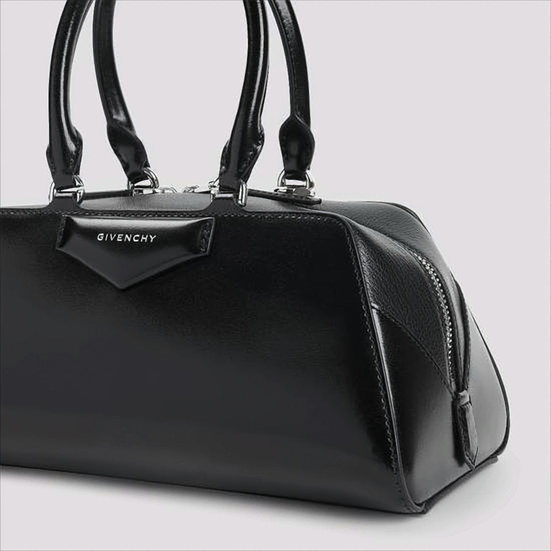 Givenchy Structured Black Calf Leather Tote Bag