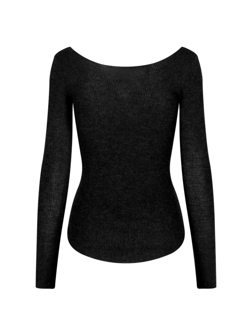Isabel Marant Cashmere-Silk Knit Top – Black