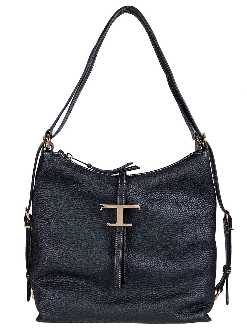 Tod's Textured Bullskin Leather Convertible Backpack