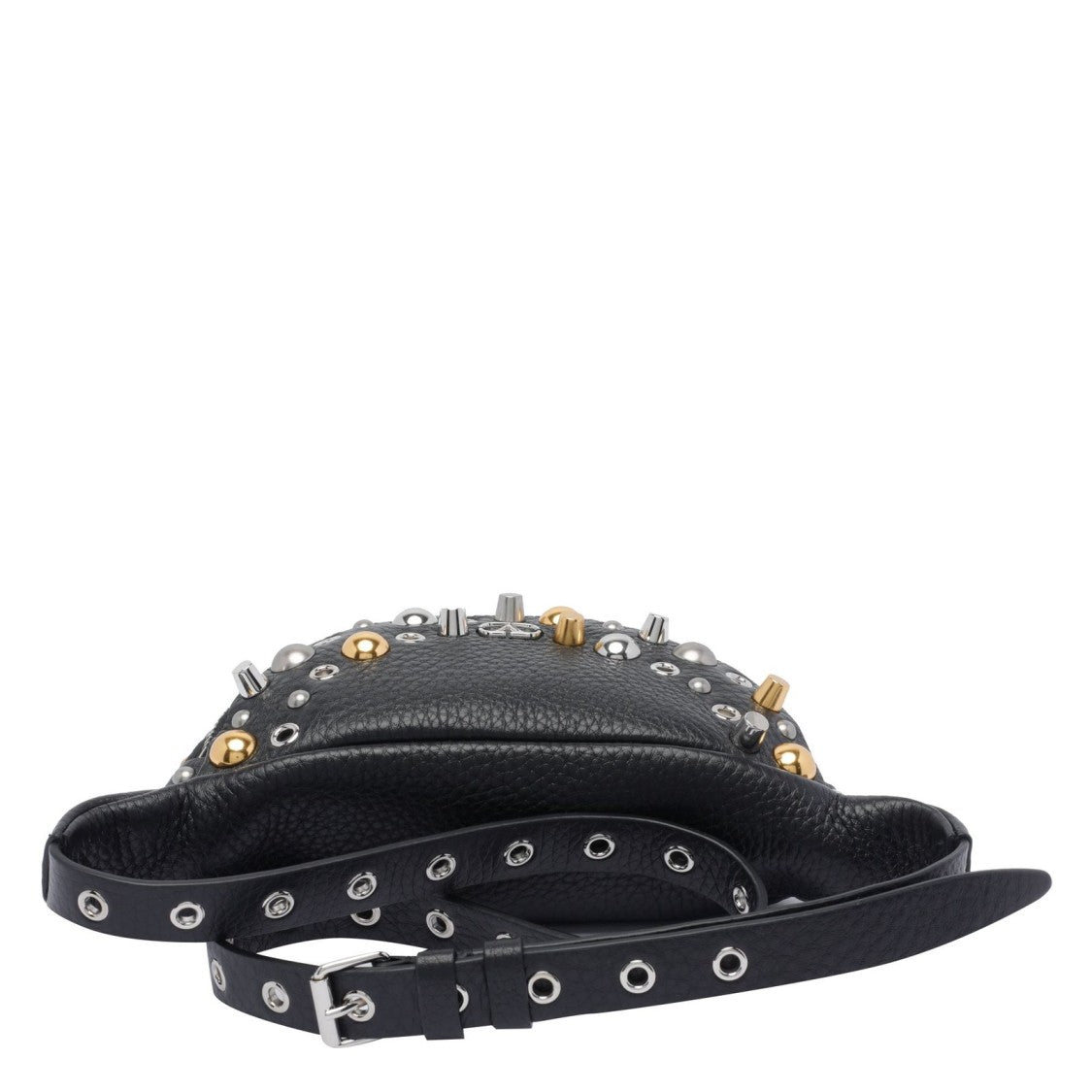 Valentino Garavani Crescent-Shaped Crossbody Bag With Metallic Studs