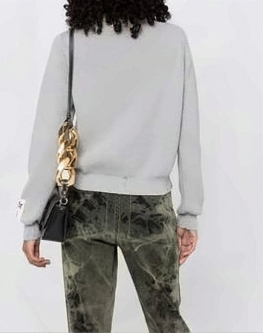 Golden Goose Ribbed Knit Sweater With Distressed Details