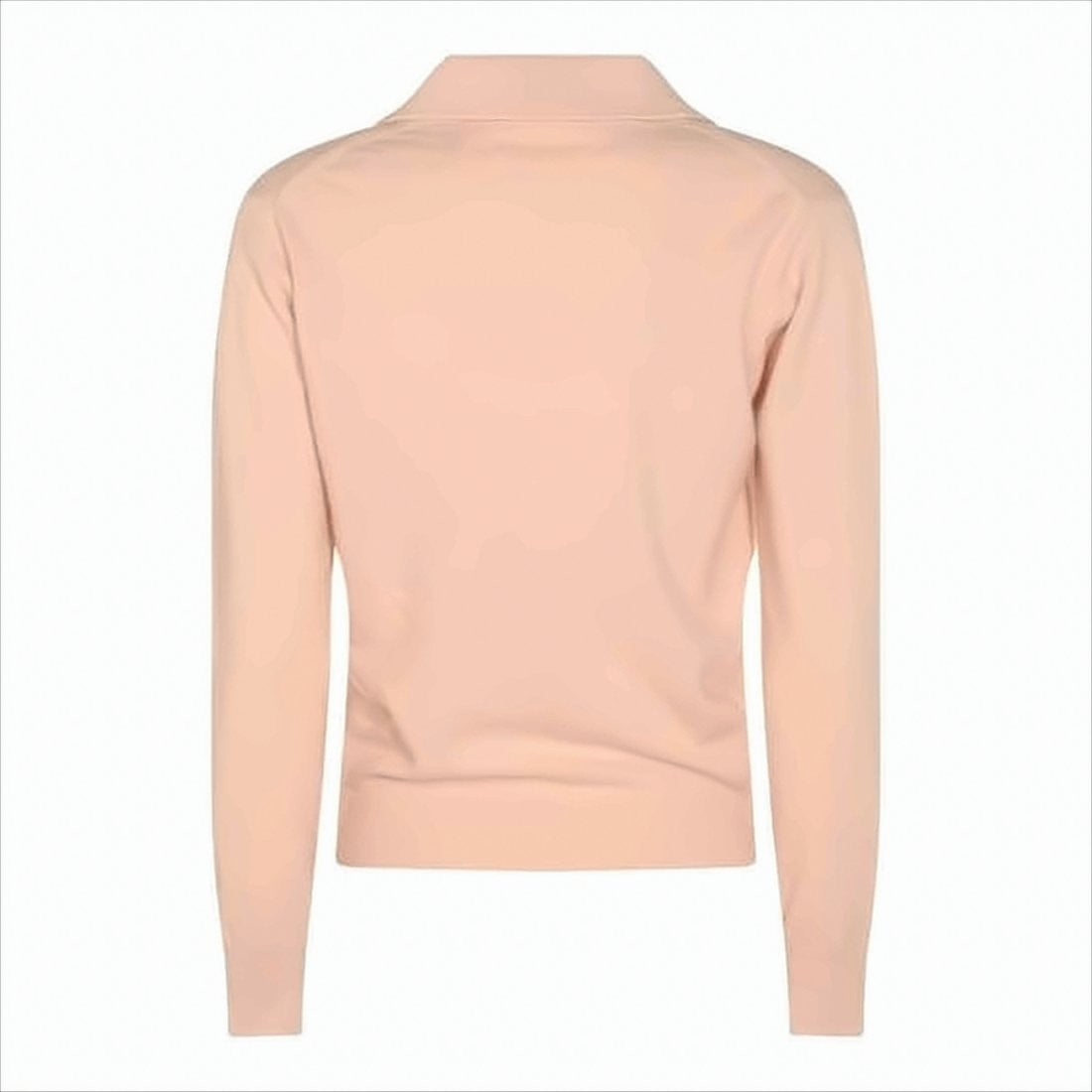 Maison Margiela Light Pink Wool Sweater With Classic Collar