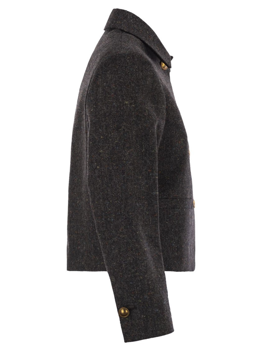Saulina Aria - Shirt-Style Jacket In Wool And Cashmere