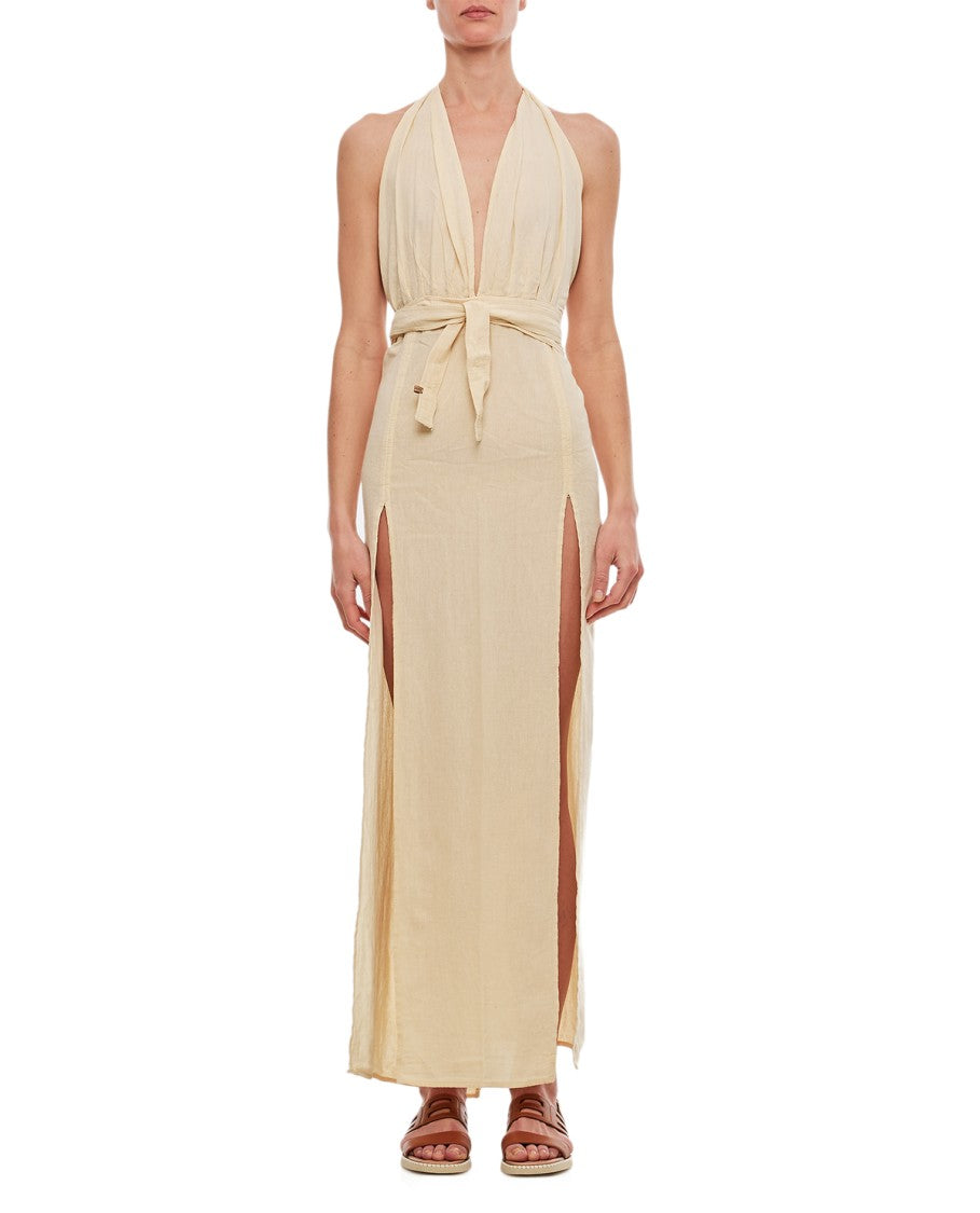 Caravana Tacoh Cotton Long Dress With Slits