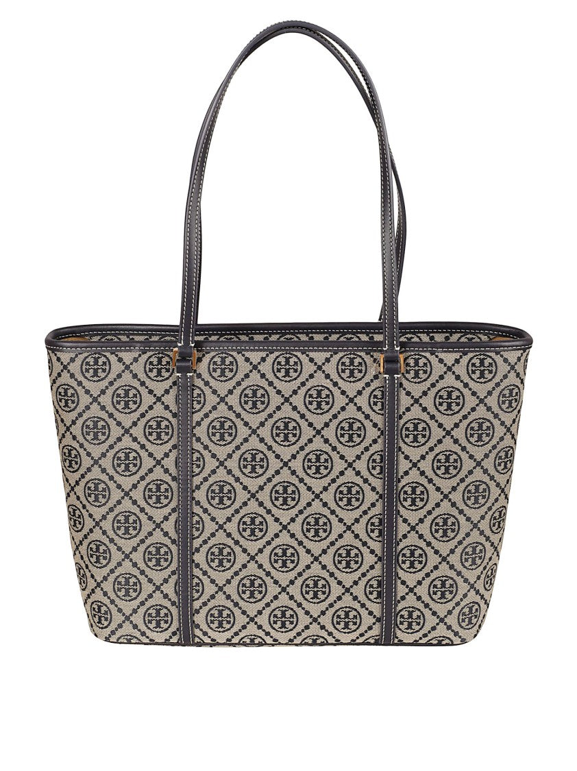 Tory Burch Structured Handbag With Geometric Pattern
