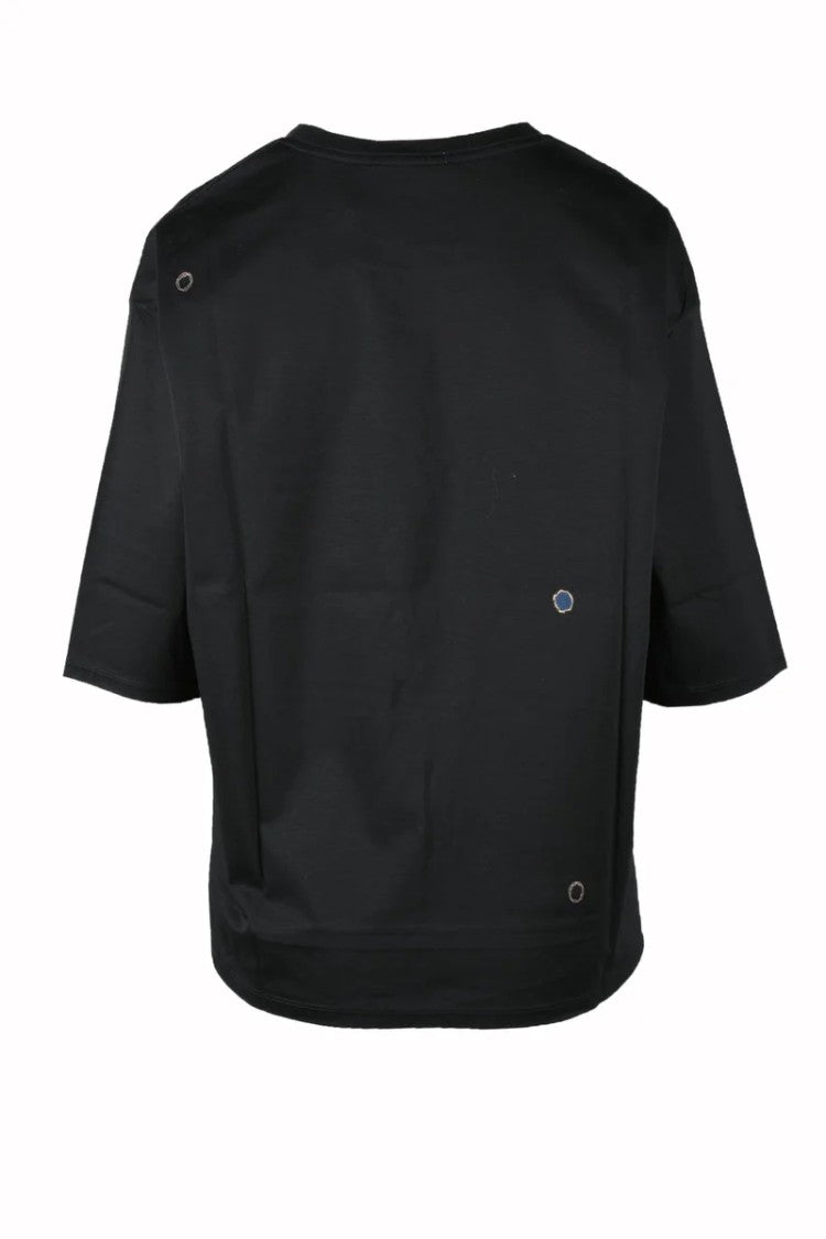 Suzusan Cotton T-Shirt - Black