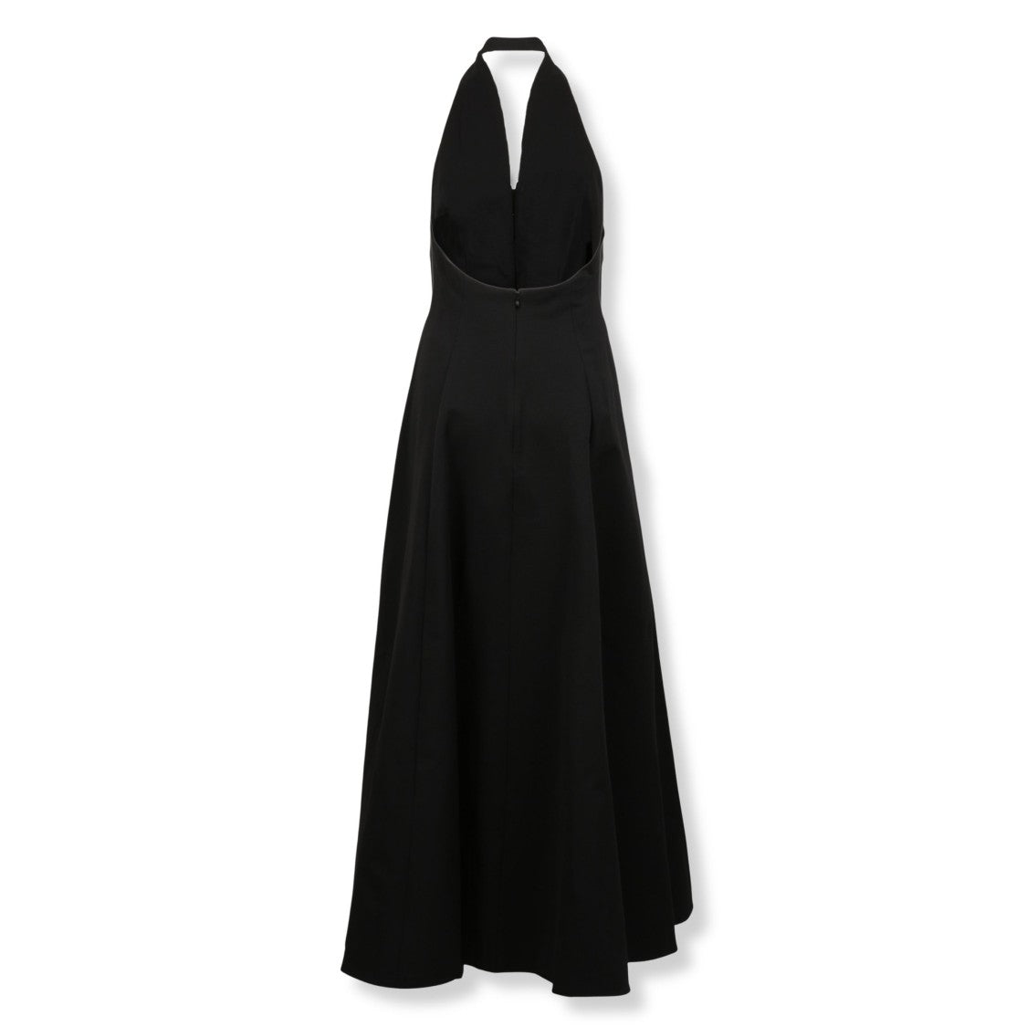 Staud Stella Halter-Neck Pleated Dress