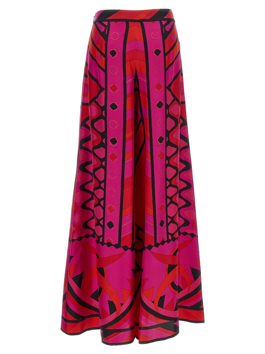 Emilio Pucci 'Vivara' Print Silk Twill Palace Trousers