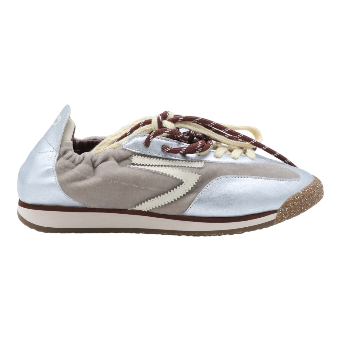 Puraai Suede Metallic Zigzag Sneakers