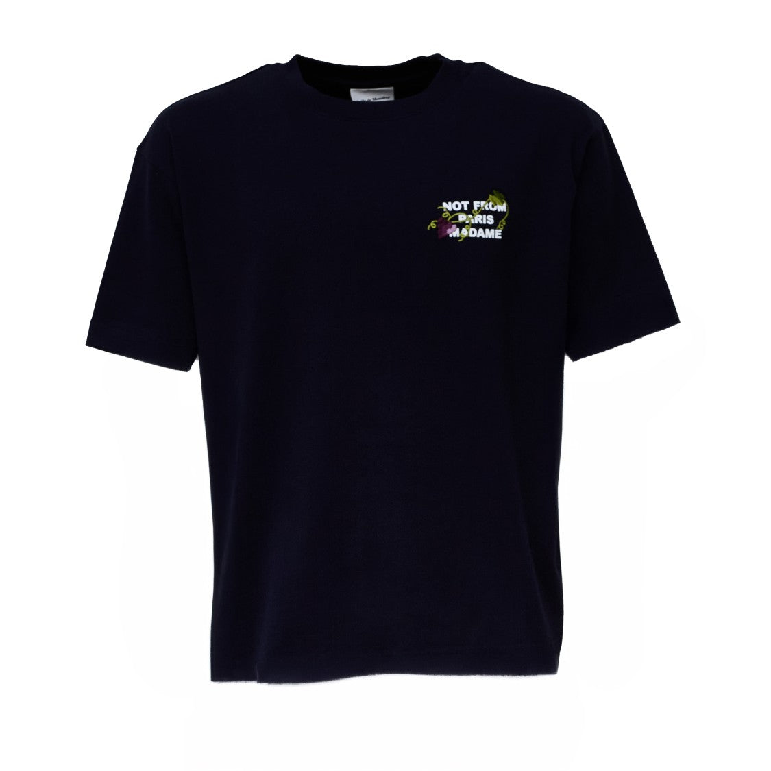 Drôle De Monsieur Vine Embroidered Heavy Jersey T-Shirt