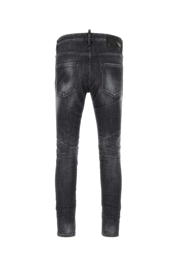 Dsquared2 Black Stretch Denim Skater Jeans