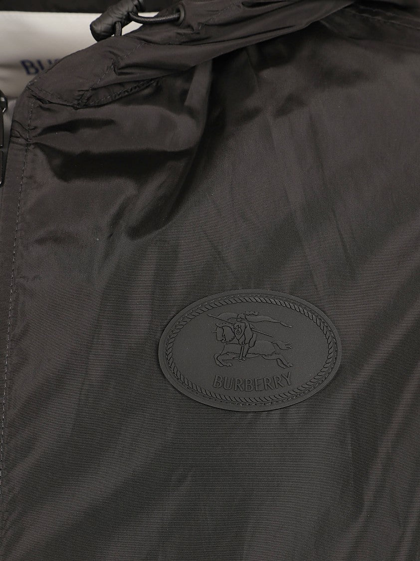 Burberry Long-Sleeve Black Jacket With Logo