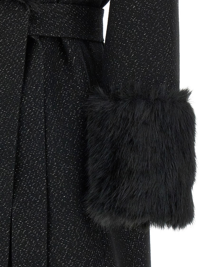 Twin-Set Lamé Thread Coat