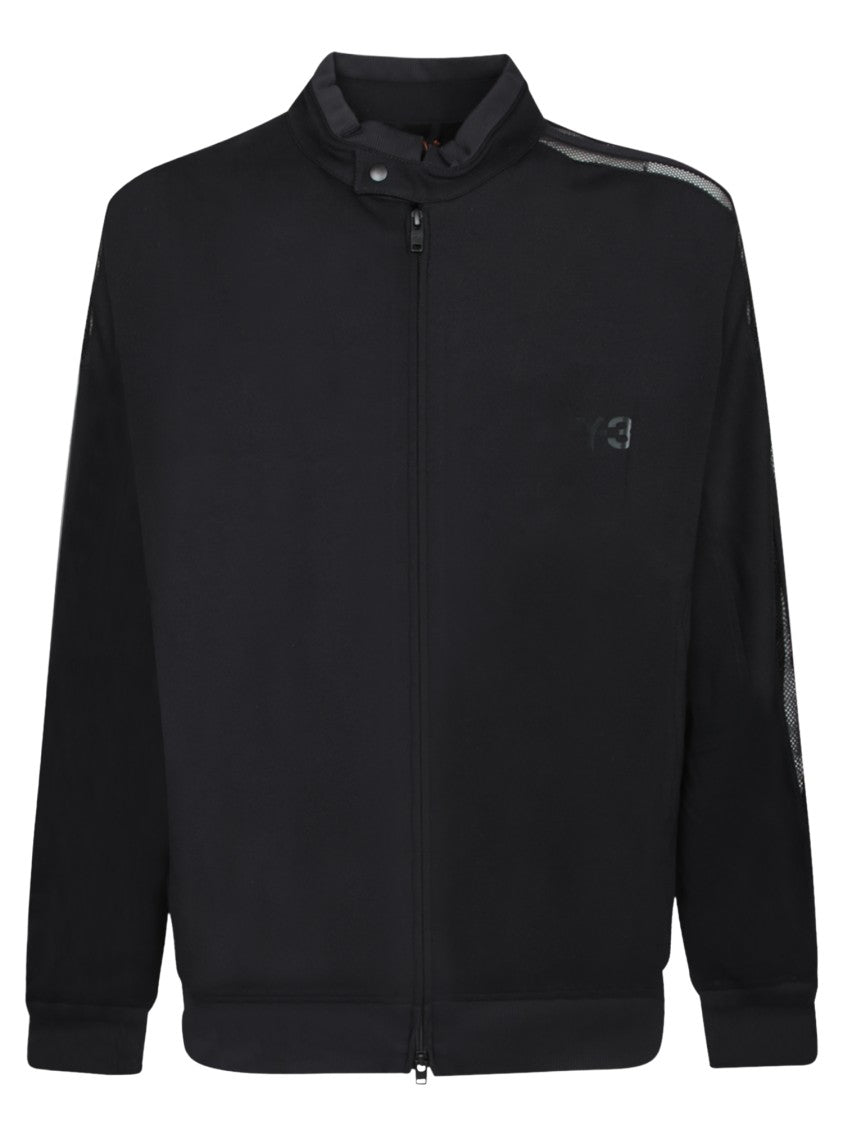 Adidas Sleek Zip-Up Black Sweatshirt With High Collar
