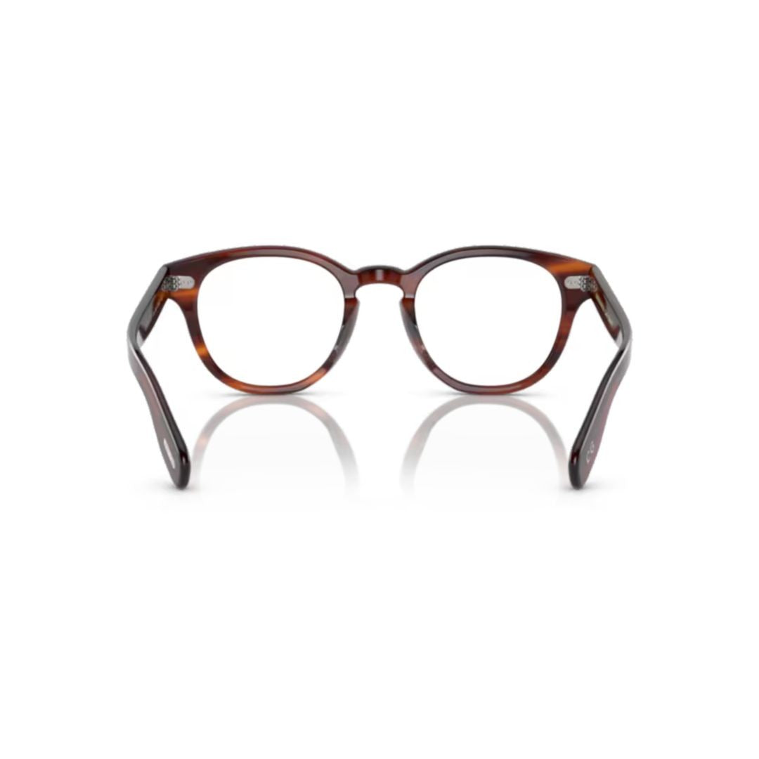 Oliver Peoples 0Ov5413u Round Tortoiseshell Acetate Eyeglasses With Keyhole Bridge