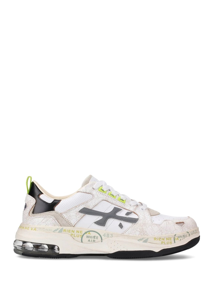 Premiata Sporty Sneakers With Unique Lacing System