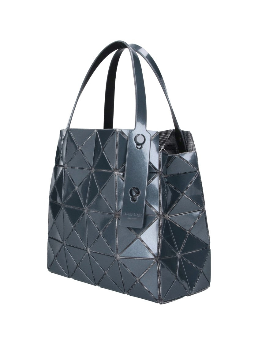 Bao Bao Issey Miyake Grey Carat Geometric Panel Pvc Handbag