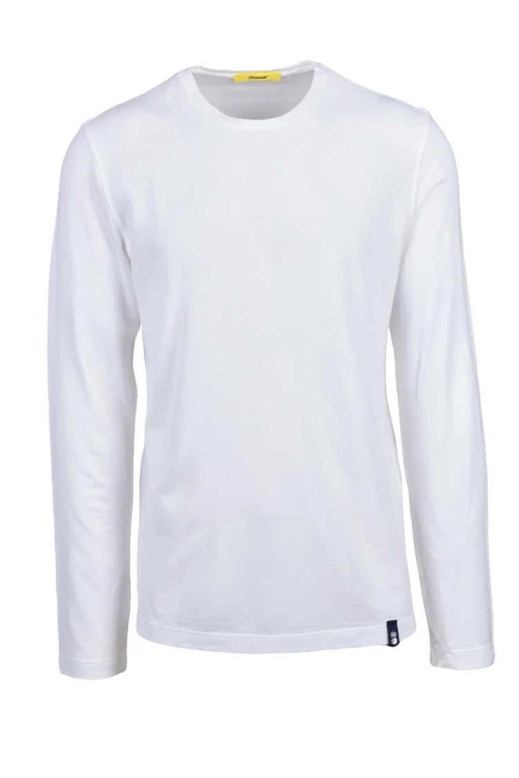 Drumohr White Cotton Men T-Shirt