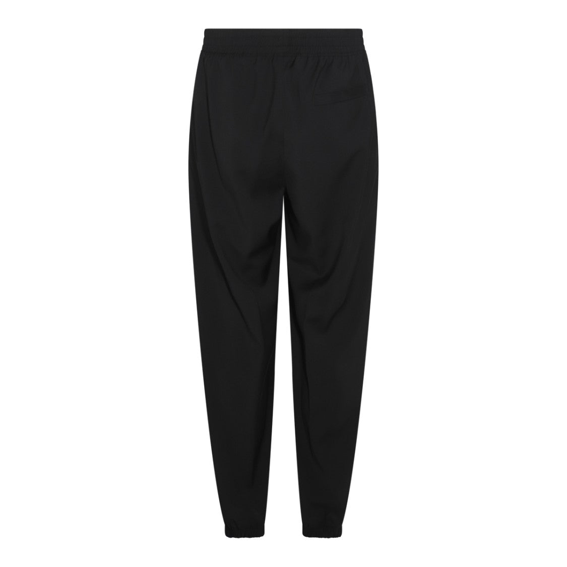Givenchy Tapered Black Wool Trousers With Elasticated Waistband