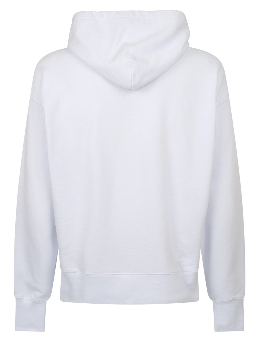 Msgm White Cotton Hoodie