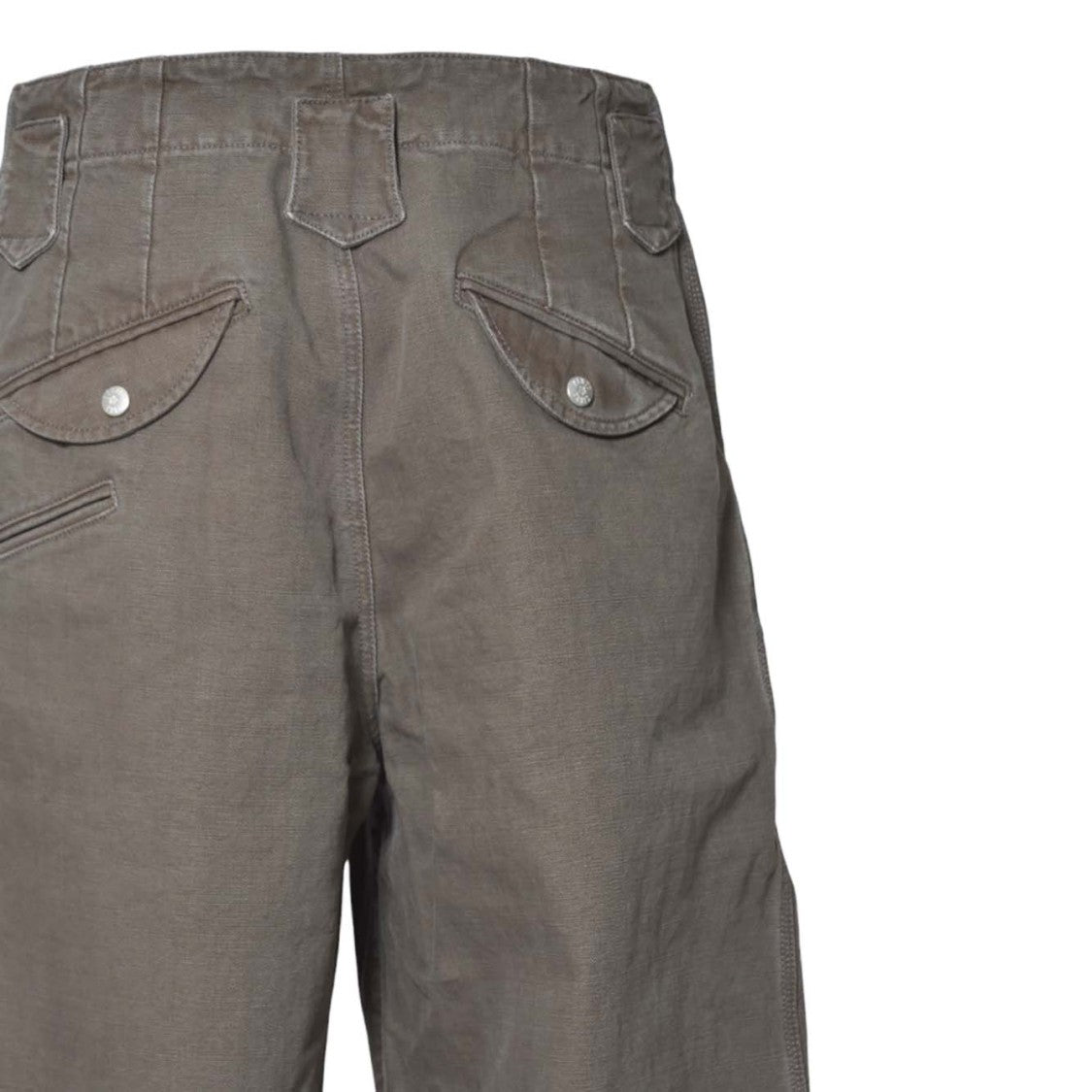 Kenzo Relaxed Fit Brown Jog Pants With Reinforced Knee Patches